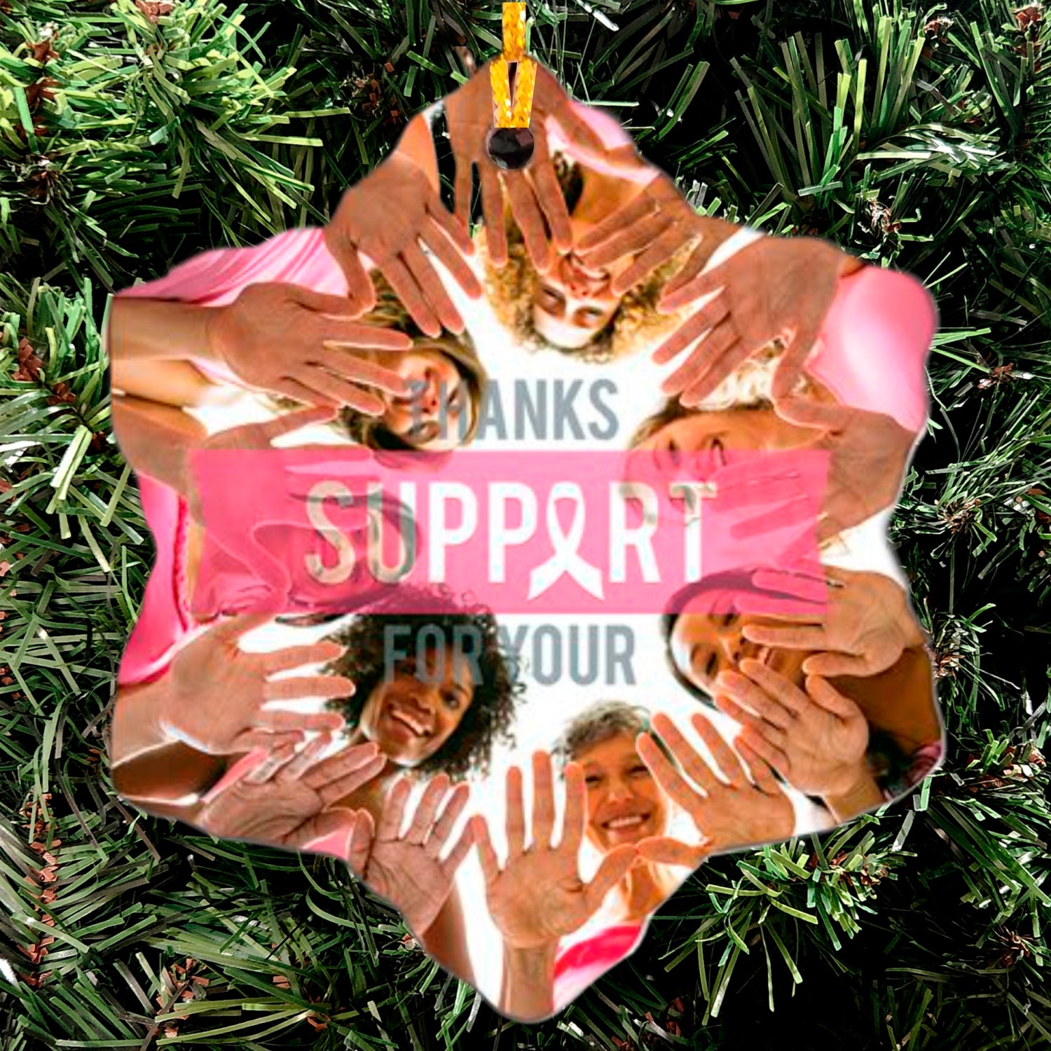 Ceramic Snowflake Ornament 3" / White