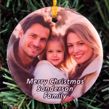 Ceramic Round Ornament 2.5 / White