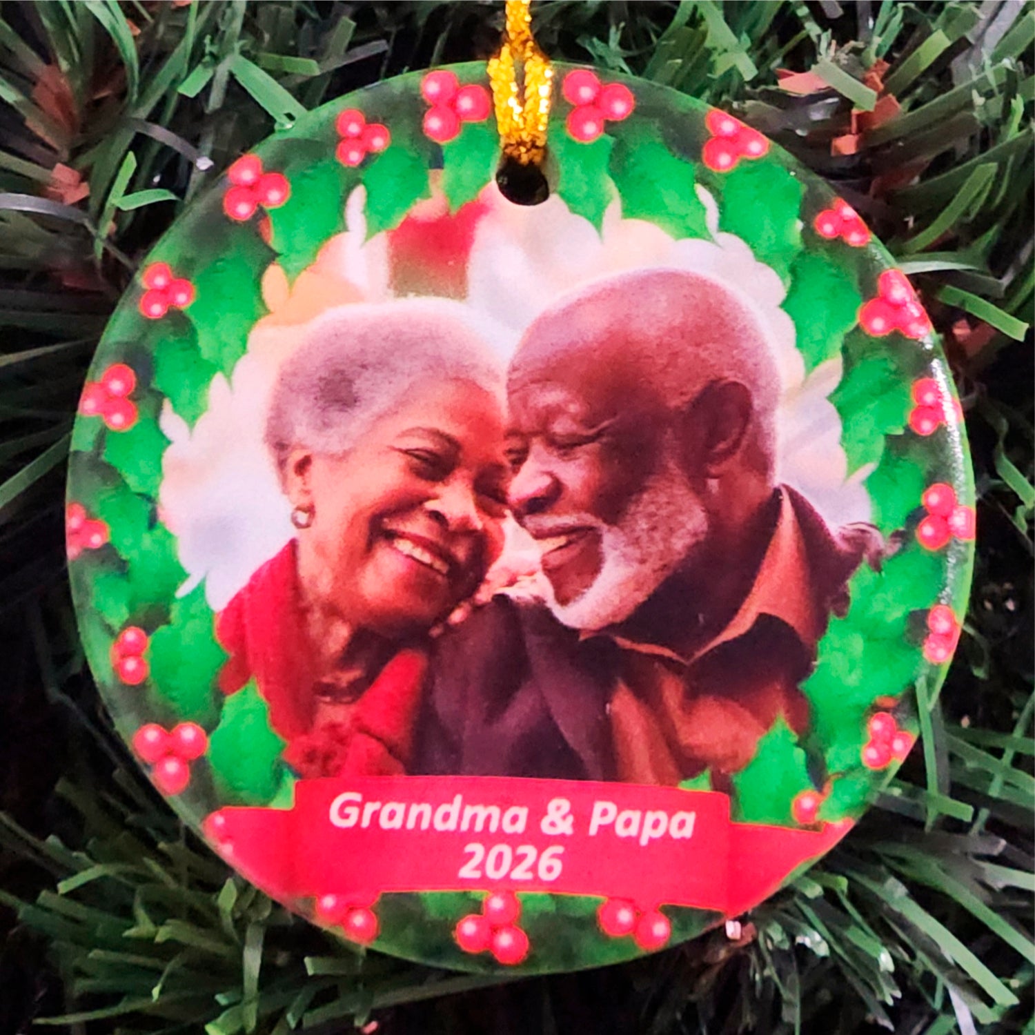 Ceramic Round Ornament 2.5 / White