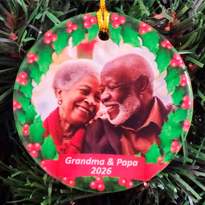 Ceramic Round Ornament 2.5 / White