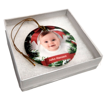 Ceramic Round Ornament 2.5 / White