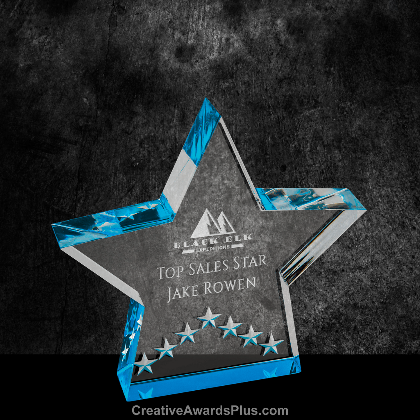 Star Performance Acrylic Award 5" / Blue