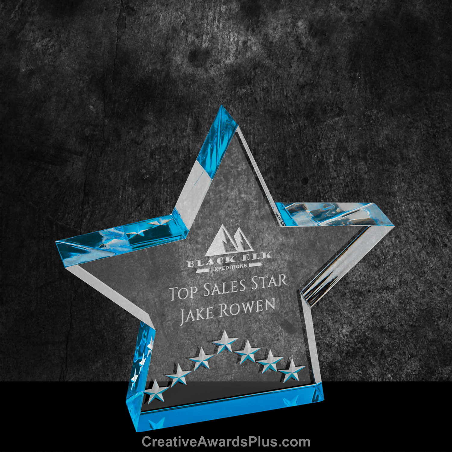 Star Performance Acrylic Award 5" / Blue