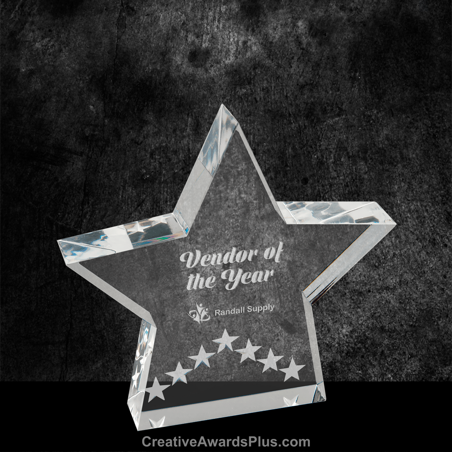 Star Performance Acrylic Award 5" / Gold