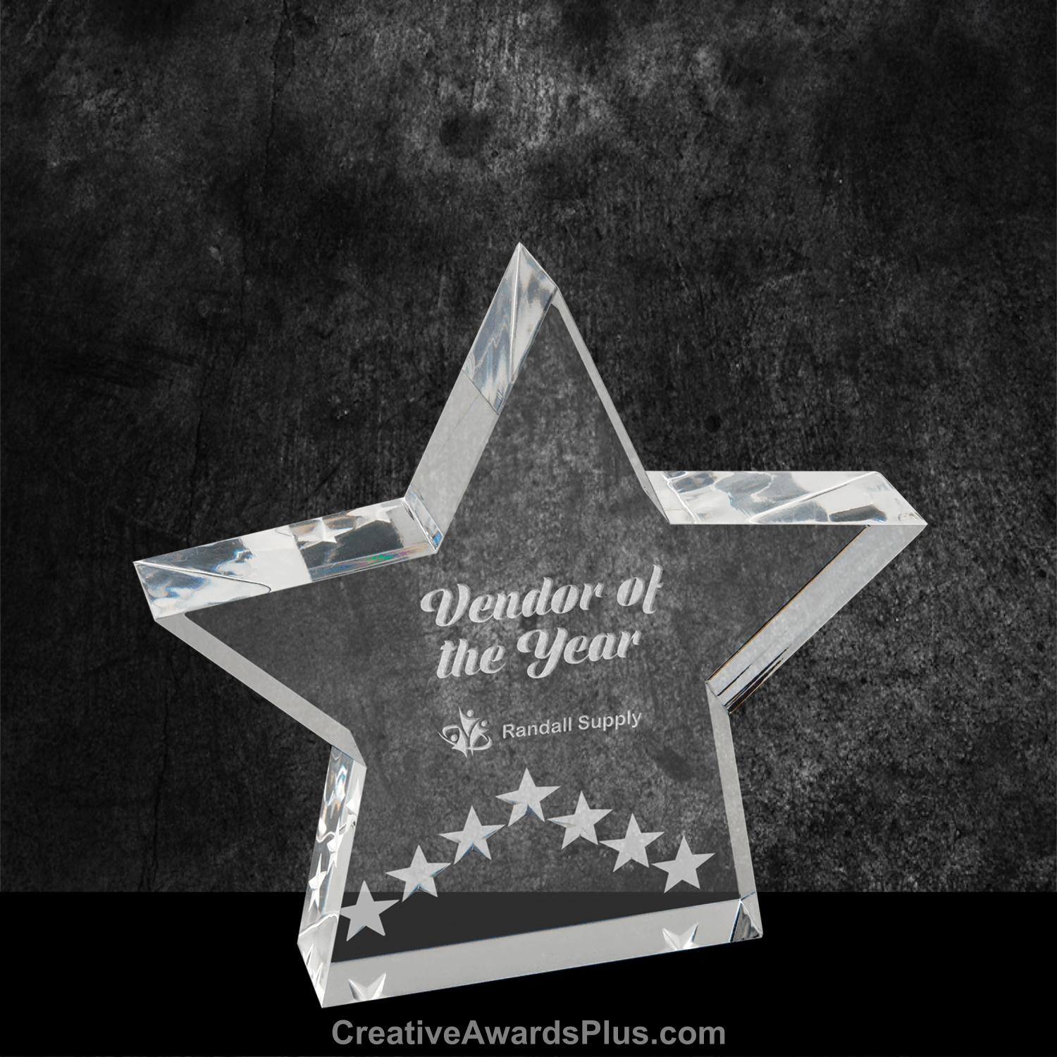Star Performance Acrylic Award 5" / Gold