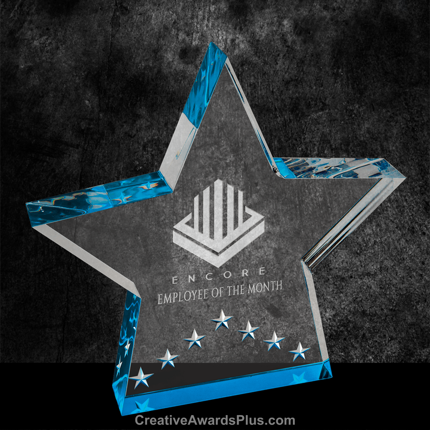 Star Performance Acrylic Award 6" / Blue