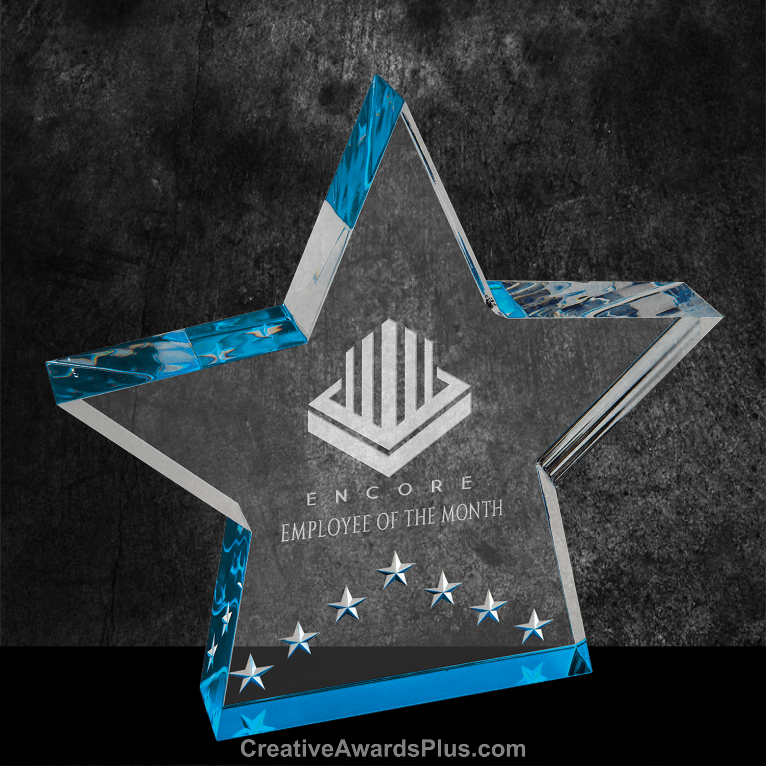 Star Performance Acrylic Award 6" / Blue