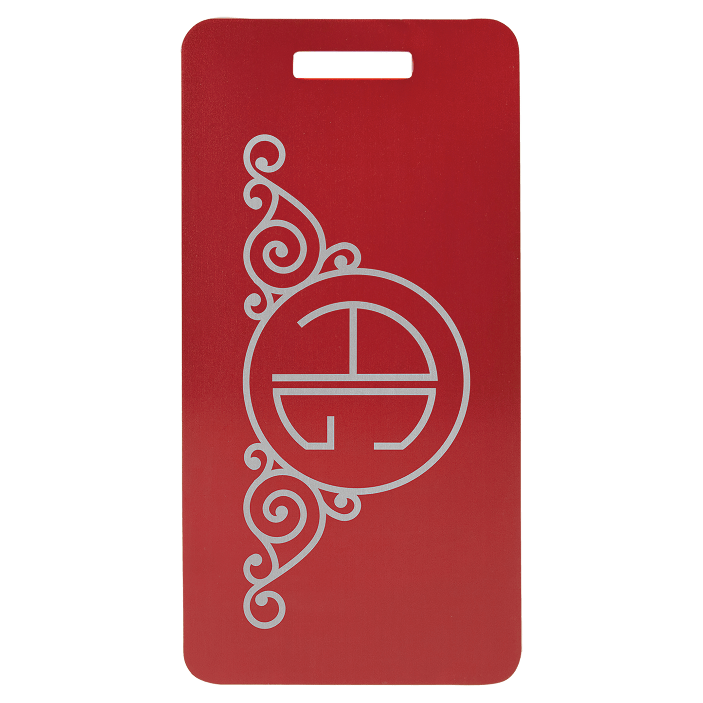 Aluminum Luggage Tag 3 7/8" x 2" / Red