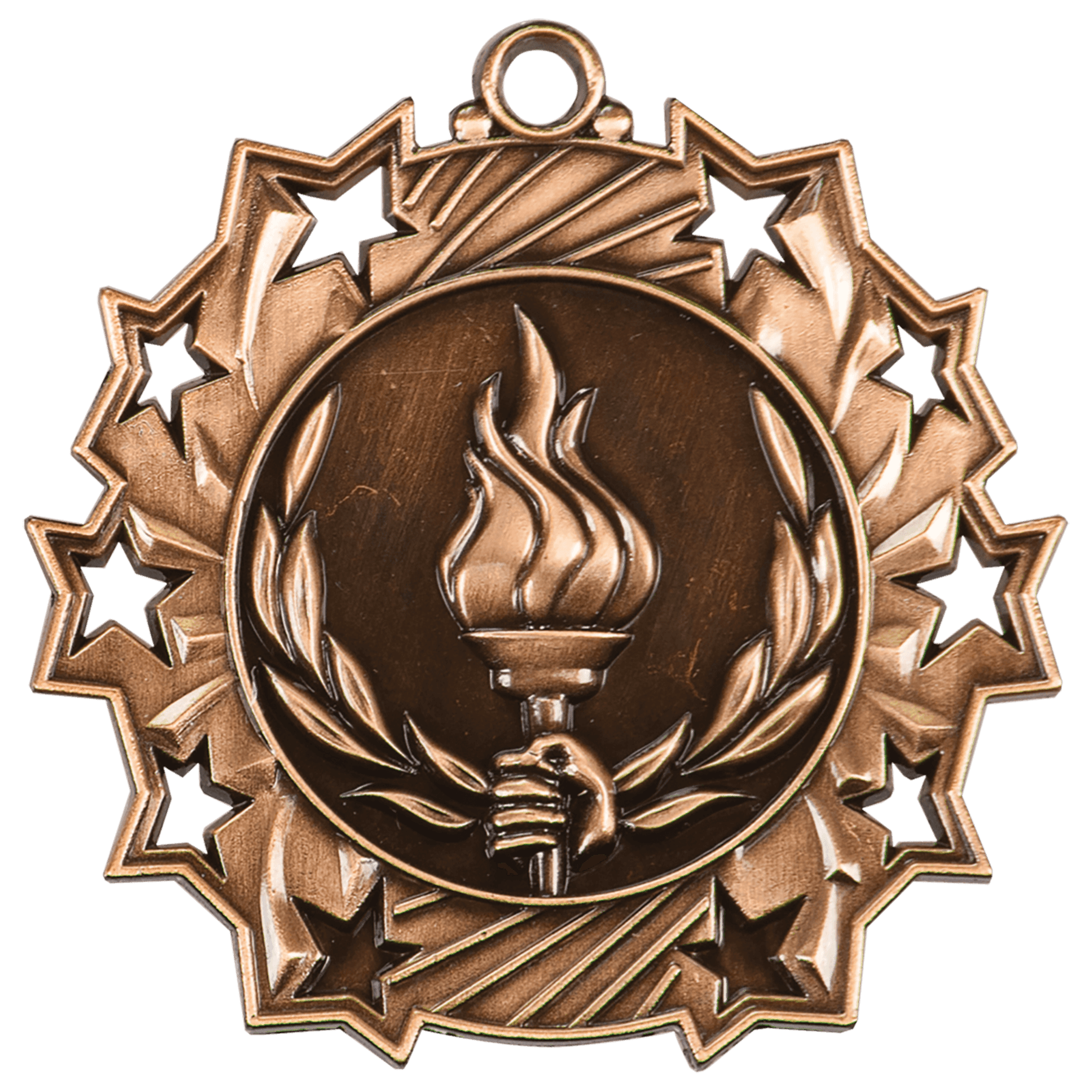 Ten Star Victory Medal 2.25" / Bronze (Copper Tone)