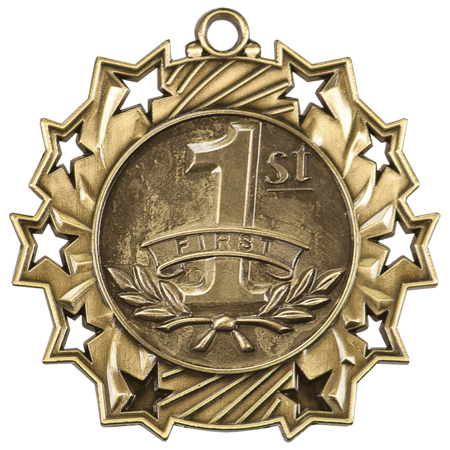 Ten Star 1st Place Medal 2.25" / Gold