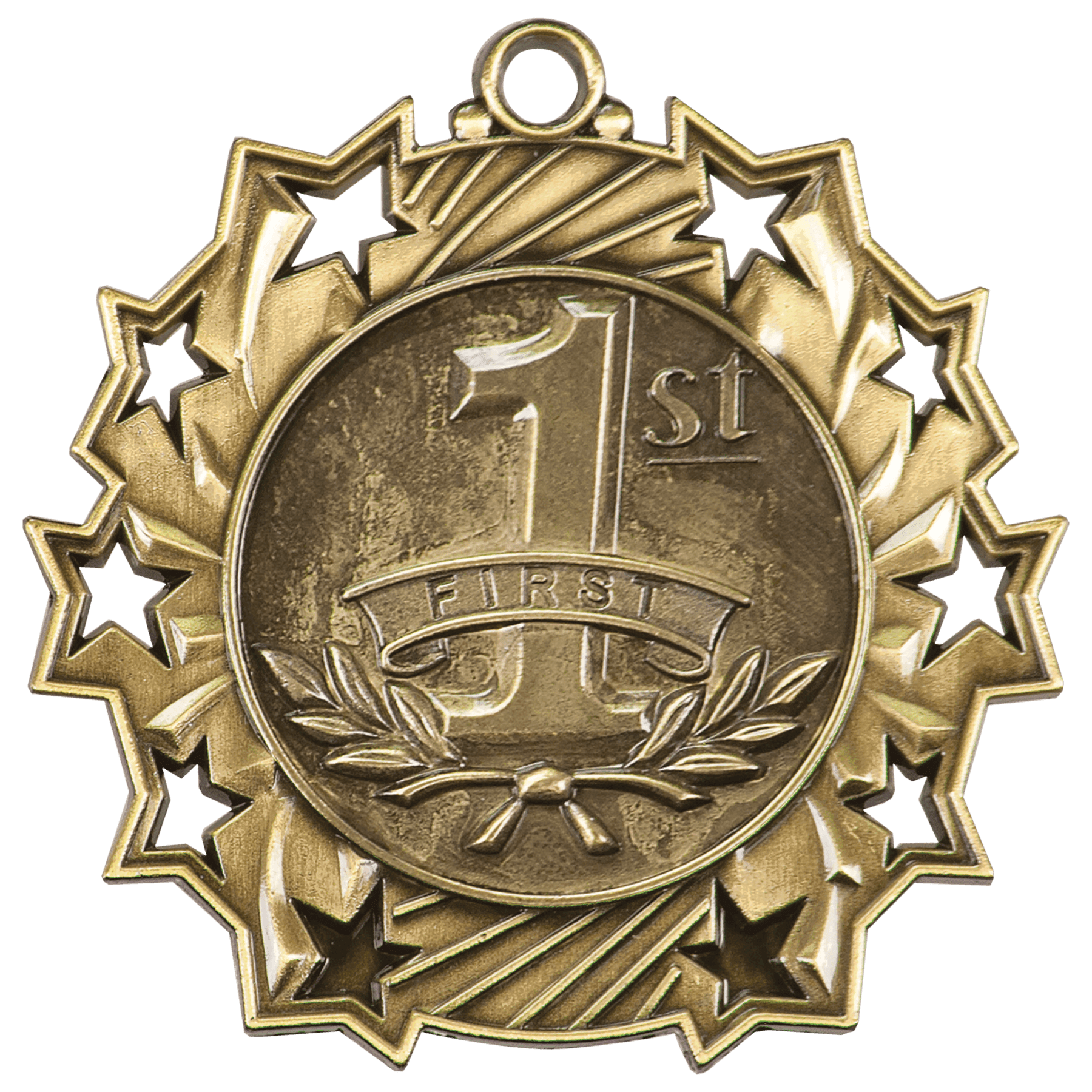 Ten Star 1st Place Medal 2.25" / Gold