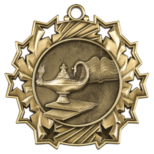 Ten Star Graduate Medal 2.25" / Gold