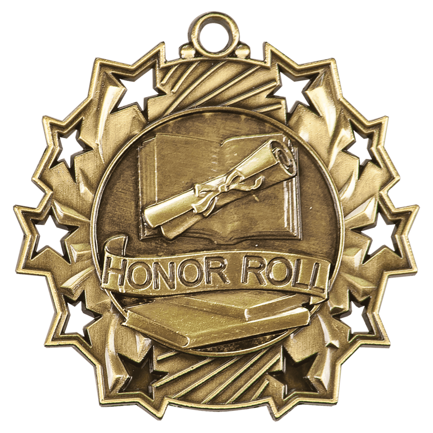 Ten Star Honor Roll Medal 2.25" / Gold