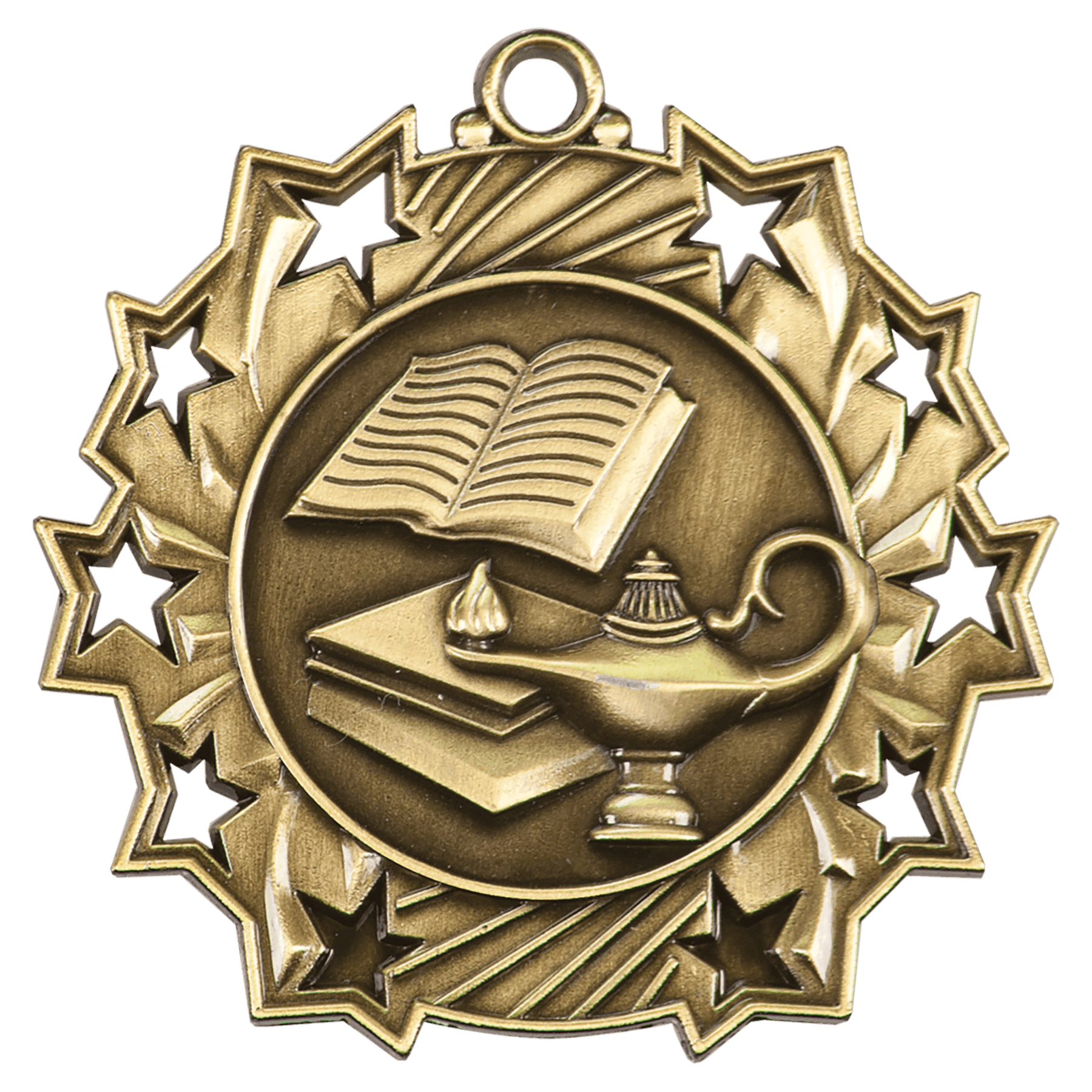 Ten Star Academic Medal 2.25" / Gold