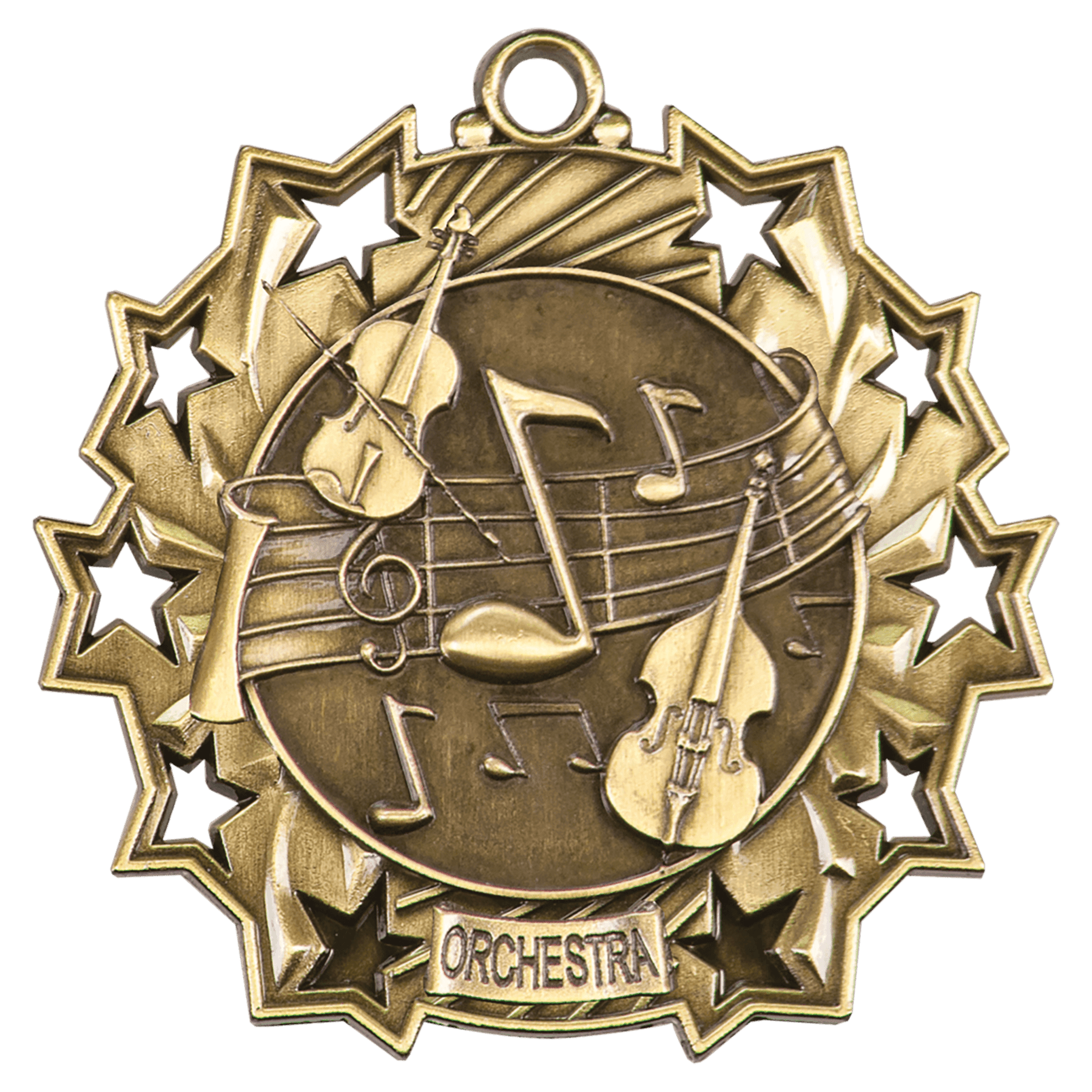 Ten Star Orchestra Medal 2.25" / Gold