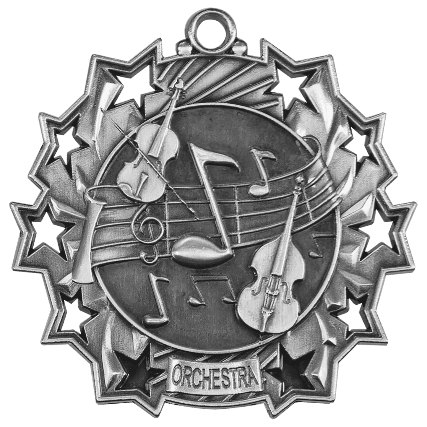 Ten Star Orchestra Medal 2.25" / Silver