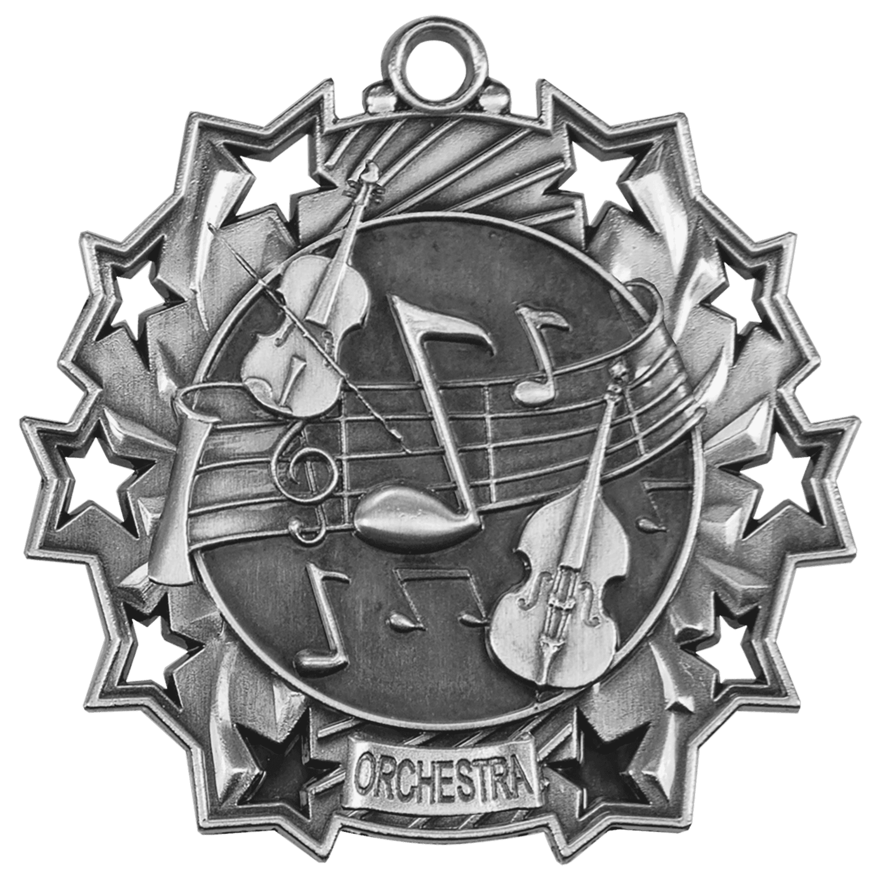 Ten Star Orchestra Medal 2.25" / Silver