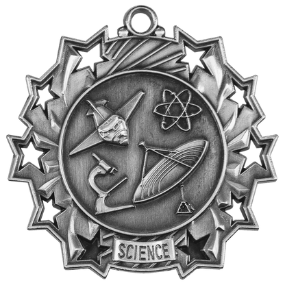 Ten Star Science Medal 2.25" / Silver