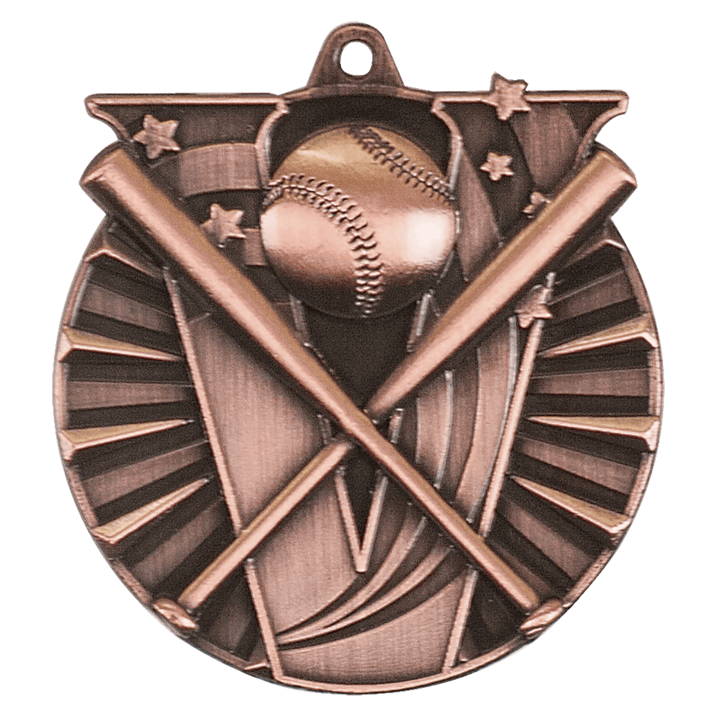 Victory Baseball Medal 2" / Bronze (Copper Tone)