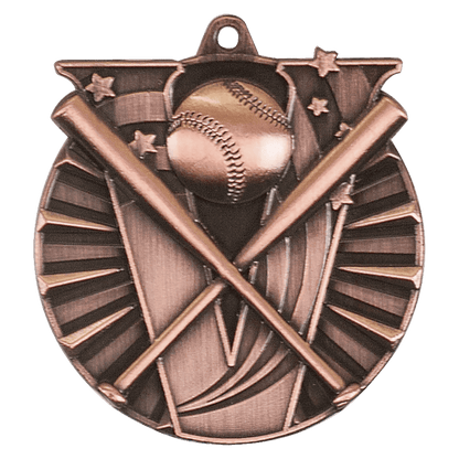 Victory Baseball Medal 2" / Bronze (Copper Tone)