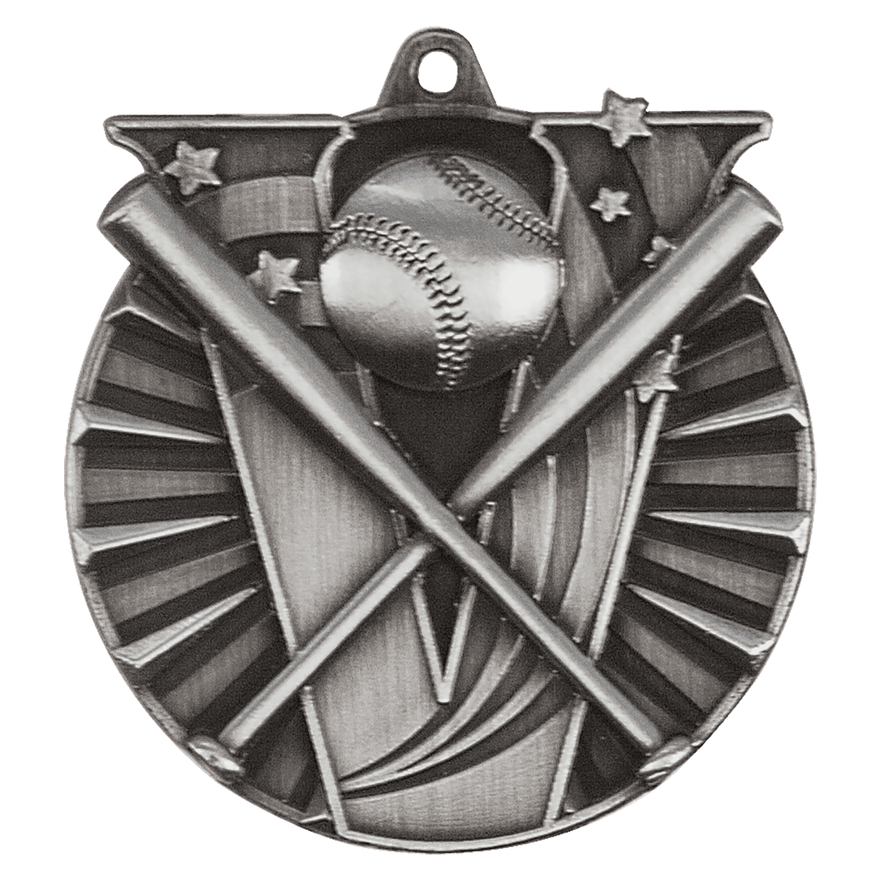 Victory Baseball Medal 2" / Silver