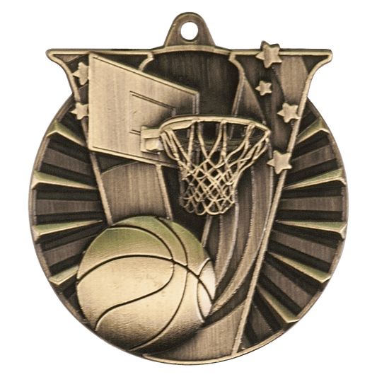 Victory Basketball Medal 2" / Gold