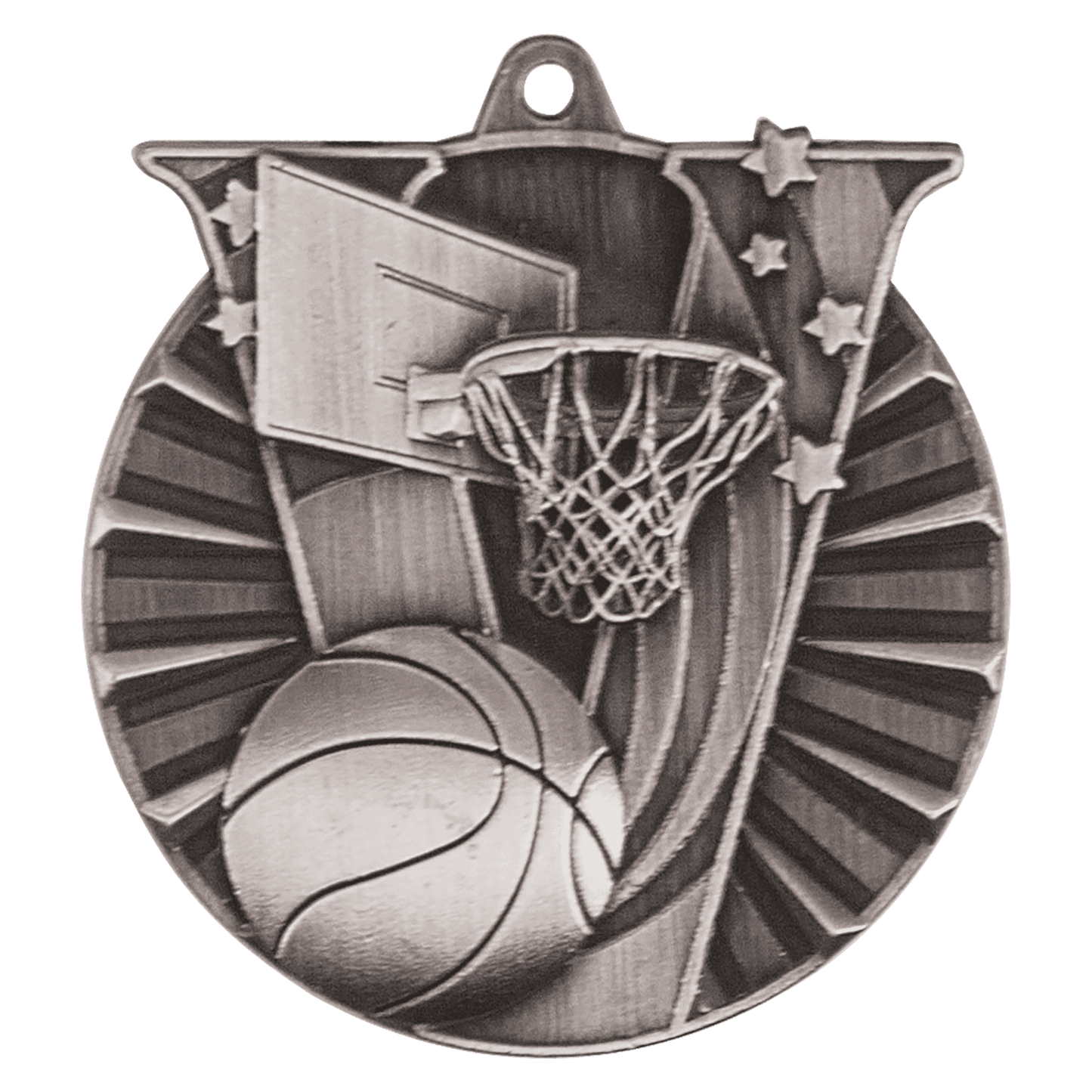 Victory Basketball Medal 2" / Silver