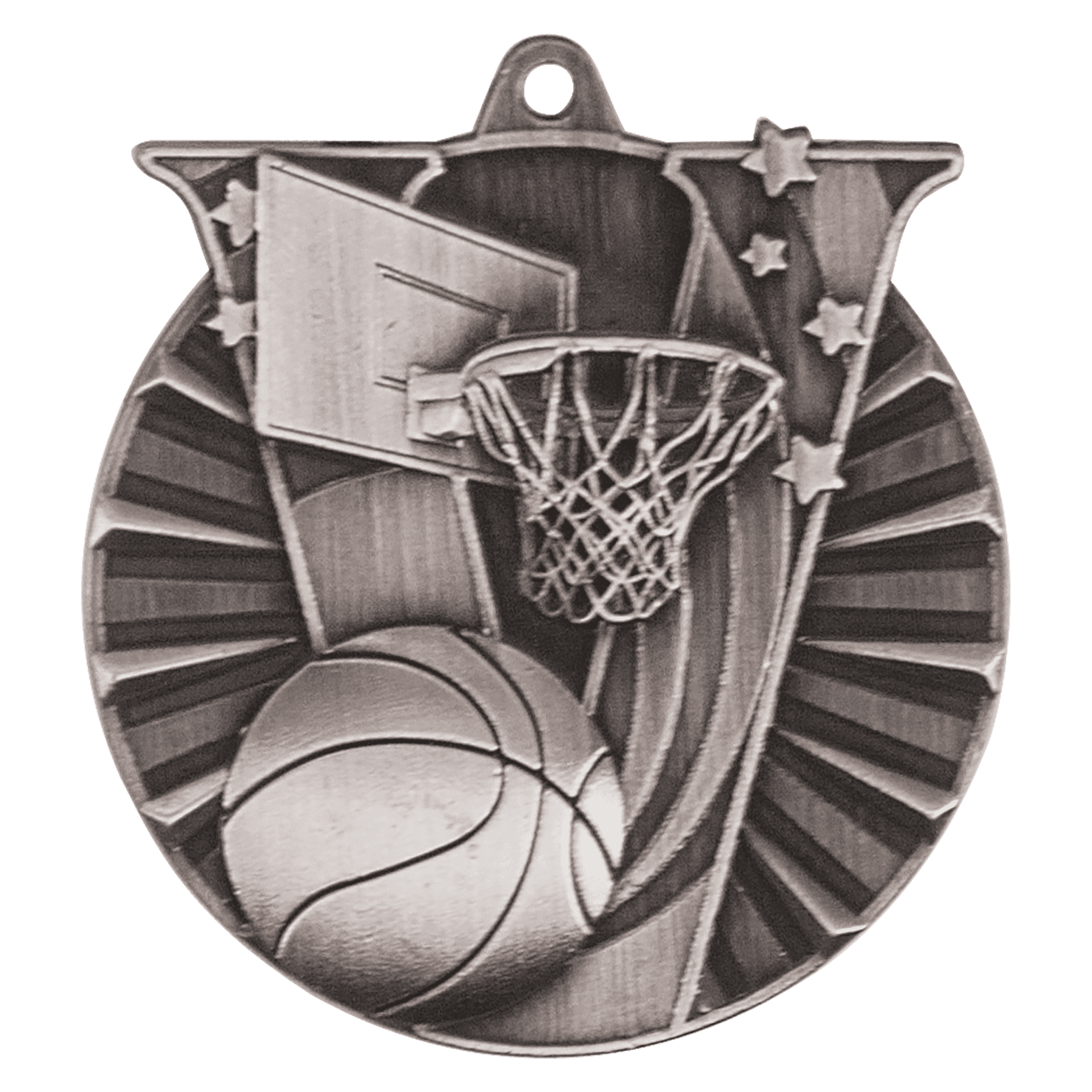 Victory Basketball Medal 2" / Silver