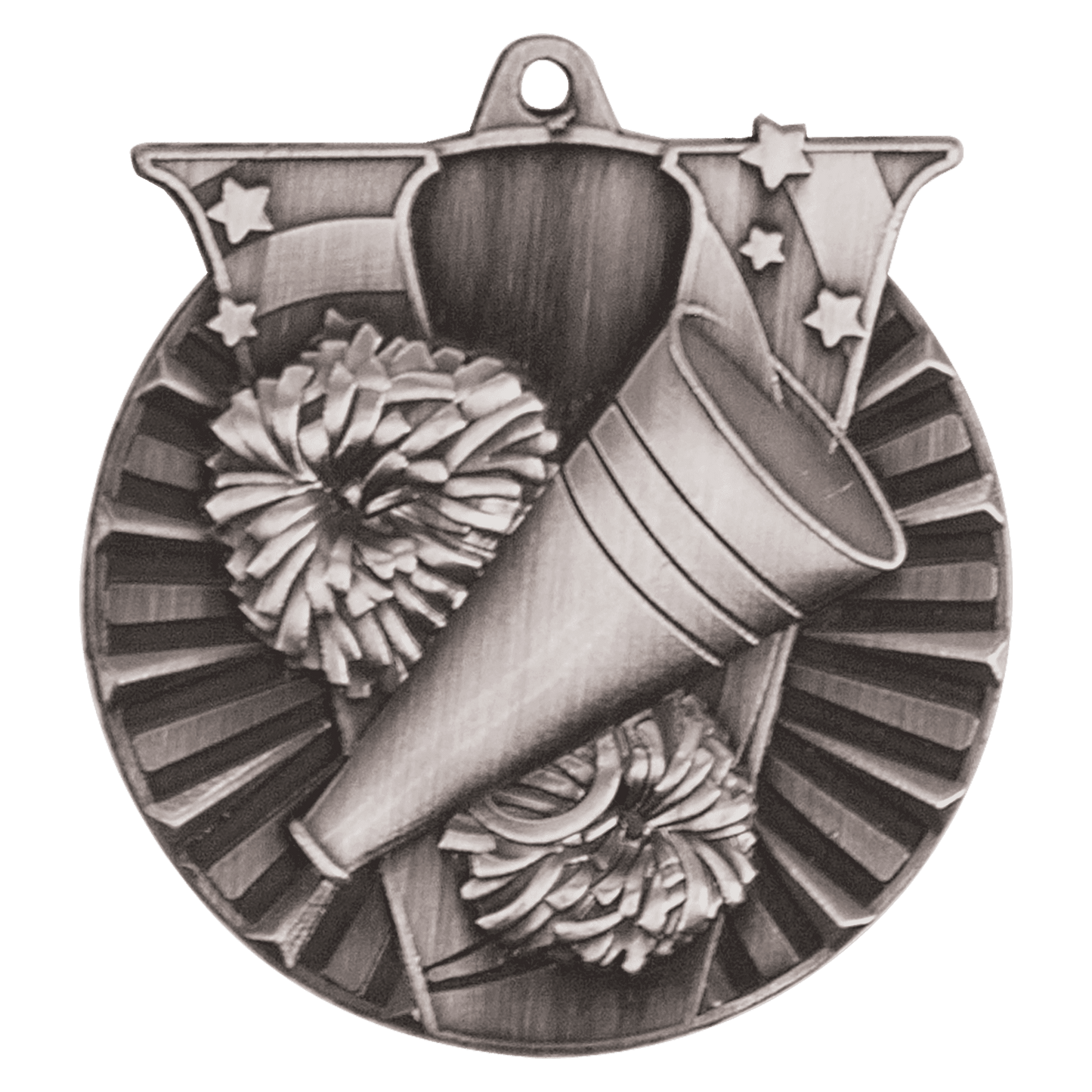 Victory Cheer Medal 2" / Silver
