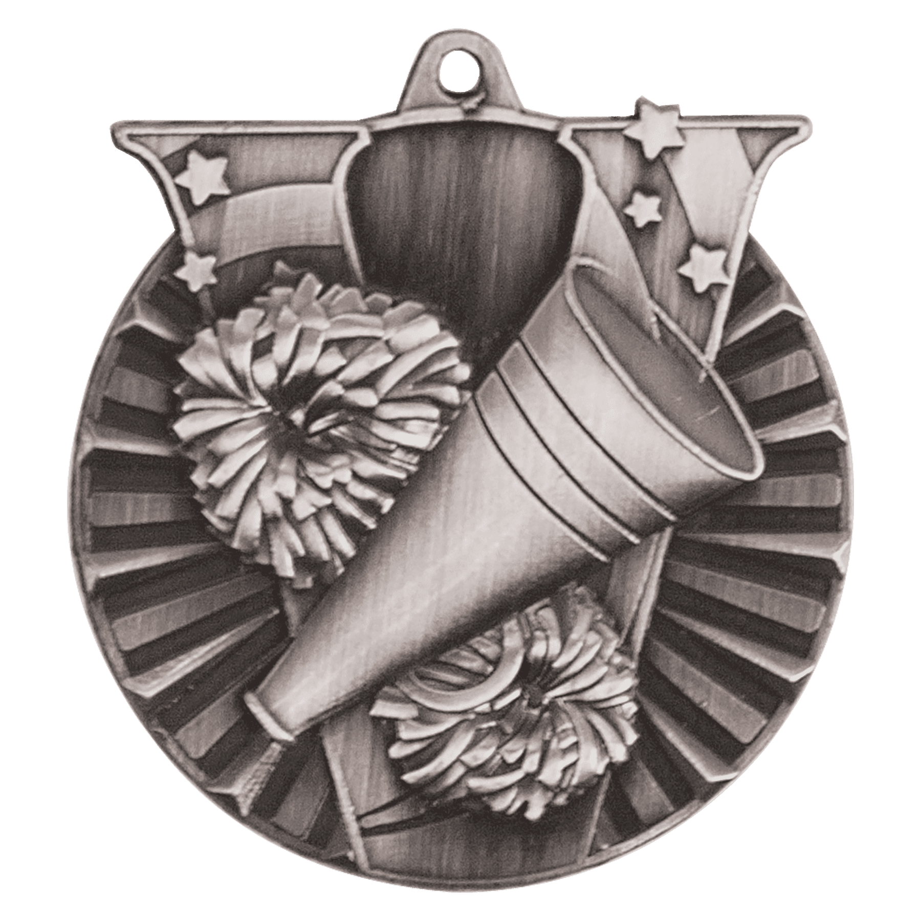 Victory Cheer Medal 2" / Silver
