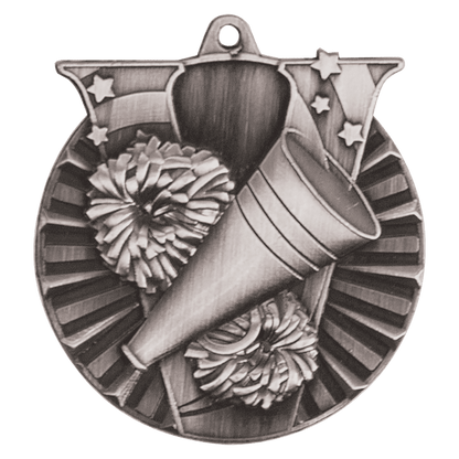 Victory Cheer Medal 2" / Silver