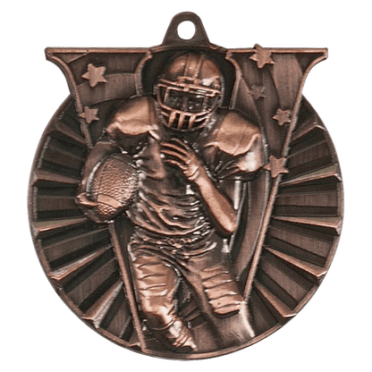 Victory Football Medal 2" / Bronze (Copper Tone)