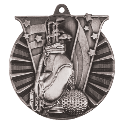 Victory Golf Medal 2" / Silver