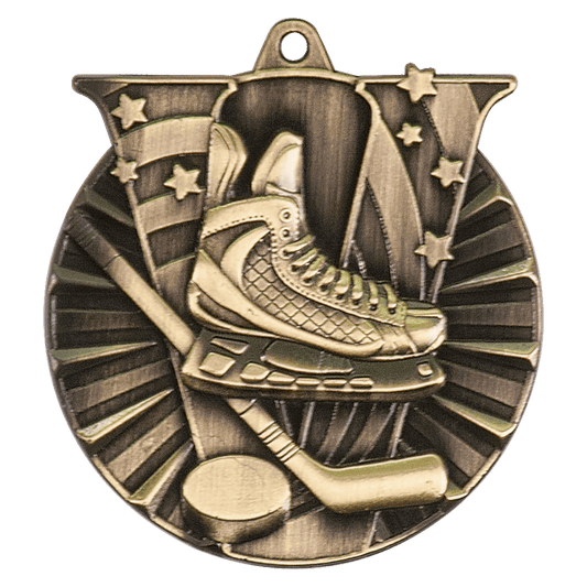 Victory Hockey Medal 2" / Gold