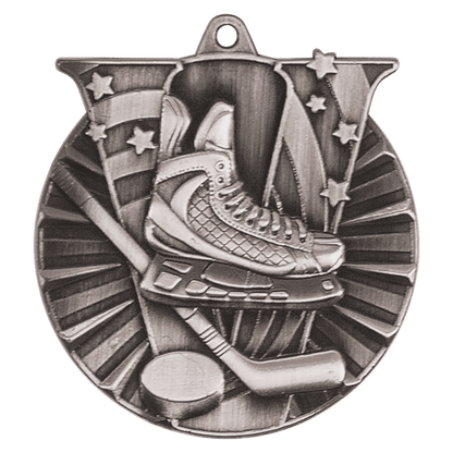 Victory Hockey Medal 2" / Silver