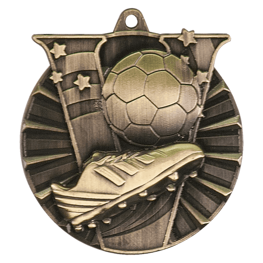 Victory Soccer Medal 2" / Gold