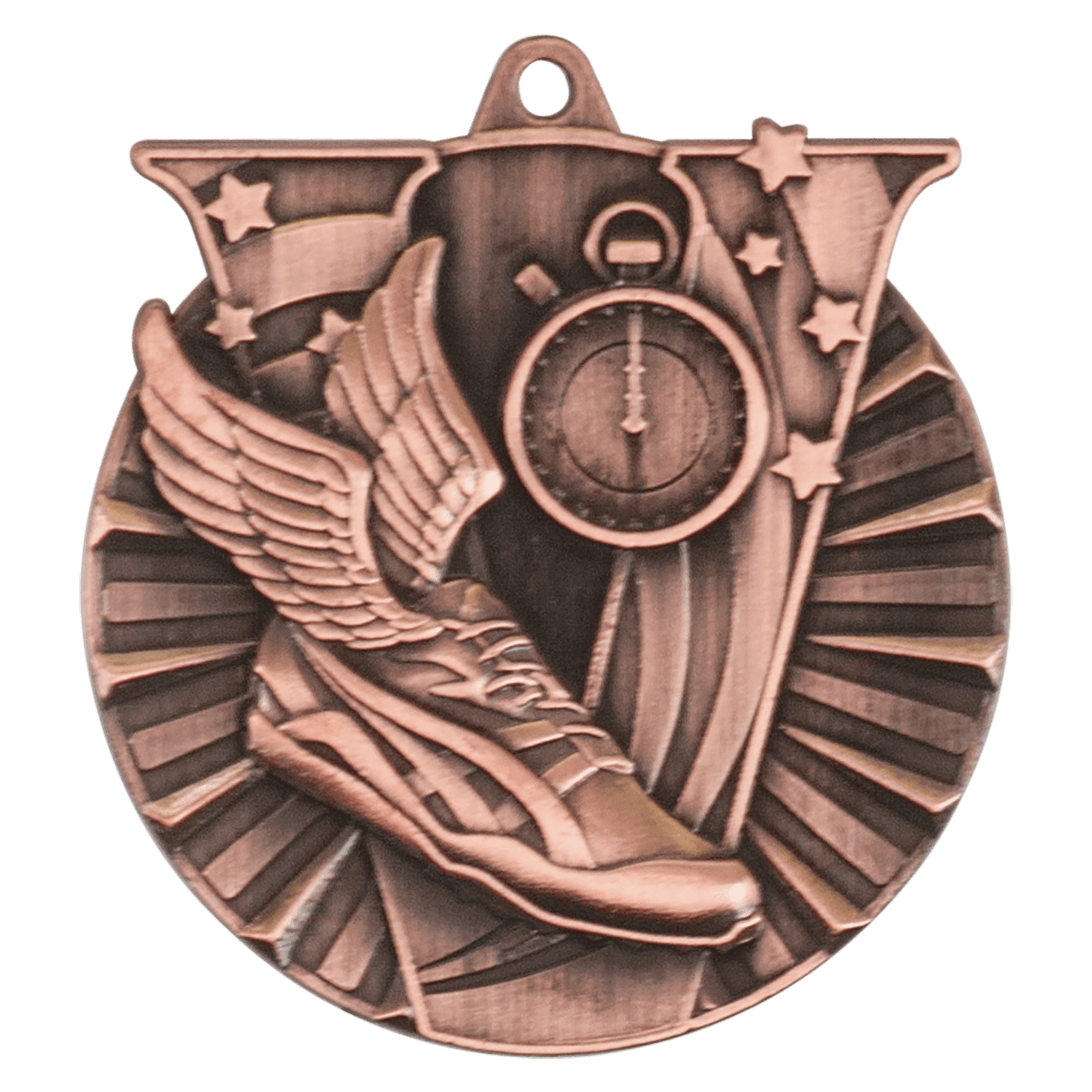 Victory Track Medal 2" / Bronze (Copper Tone)