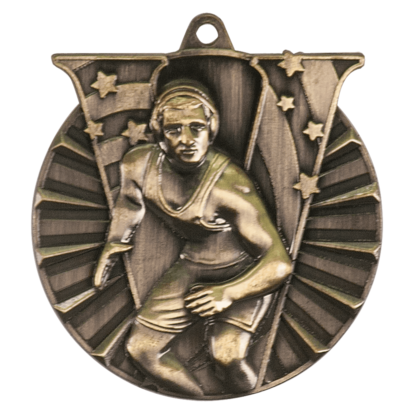 Victory Wrestling Medal 2" / Gold