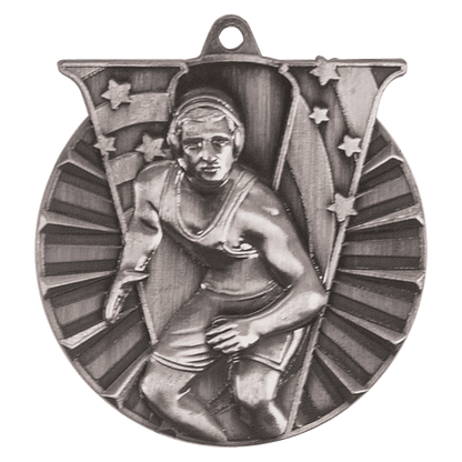 Victory Wrestling Medal 2" / Silver