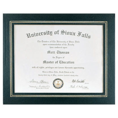 Certificate Holder 10.75" x 13.25" / Black