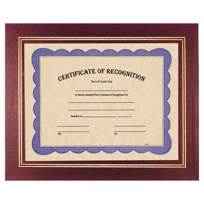 Certificate Holder 10.75" x 13.25" / Burgundy
