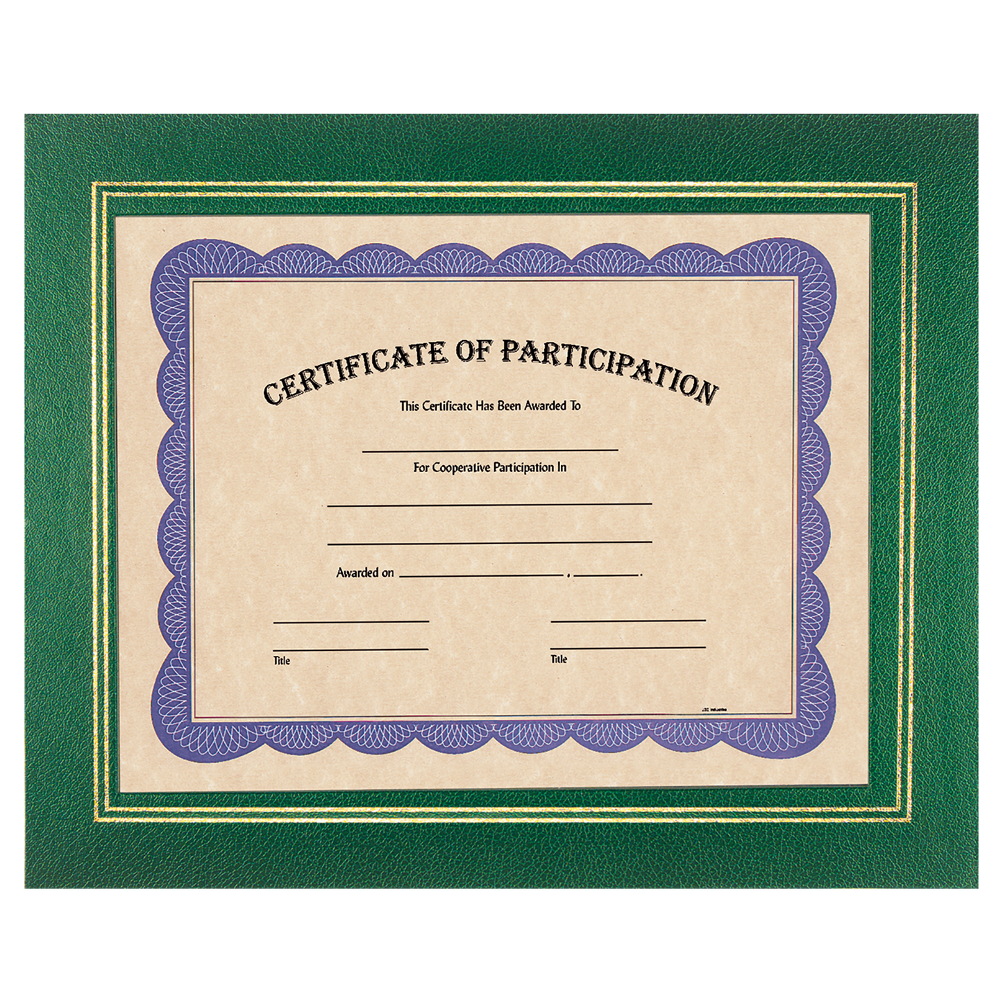 Certificate Holder 10.75" x 13.25" / Green