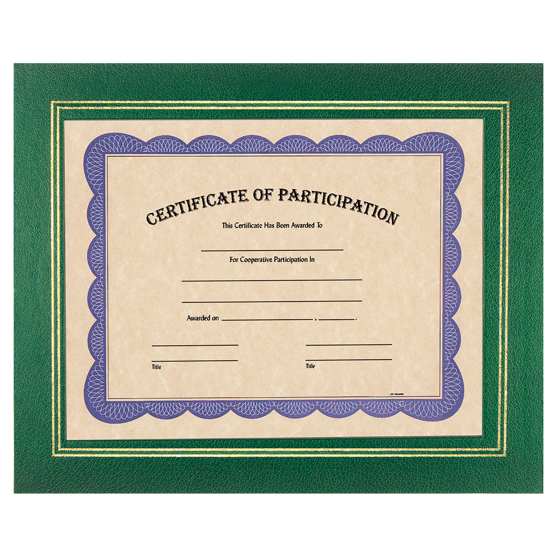 Certificate Holder 10.75" x 13.25" / Green
