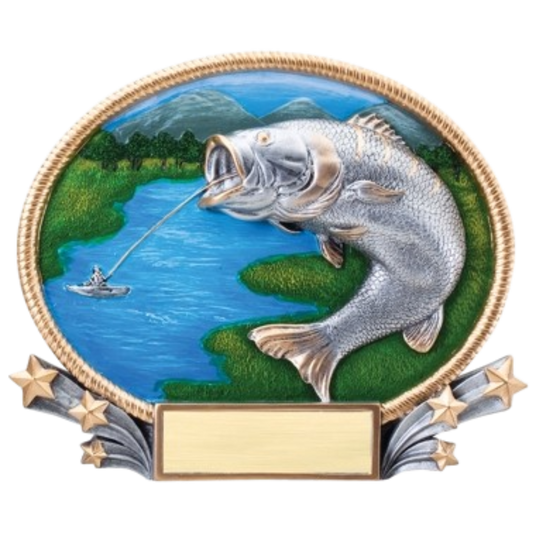 Oval 3D Bass Award 7"