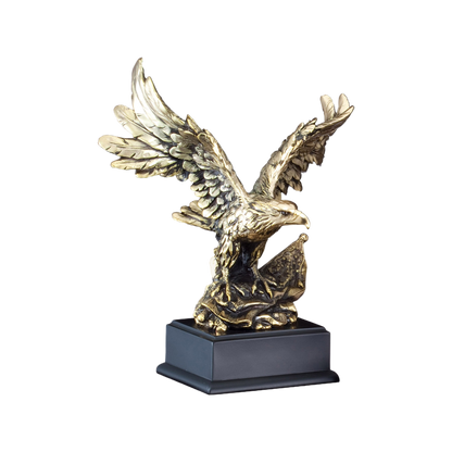 Gold Eagle Clinching Flag 11"