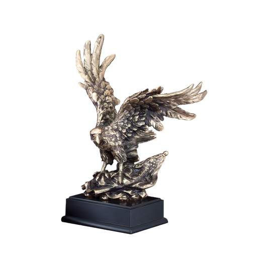Gold Eagle Clinching Flag 14.5"