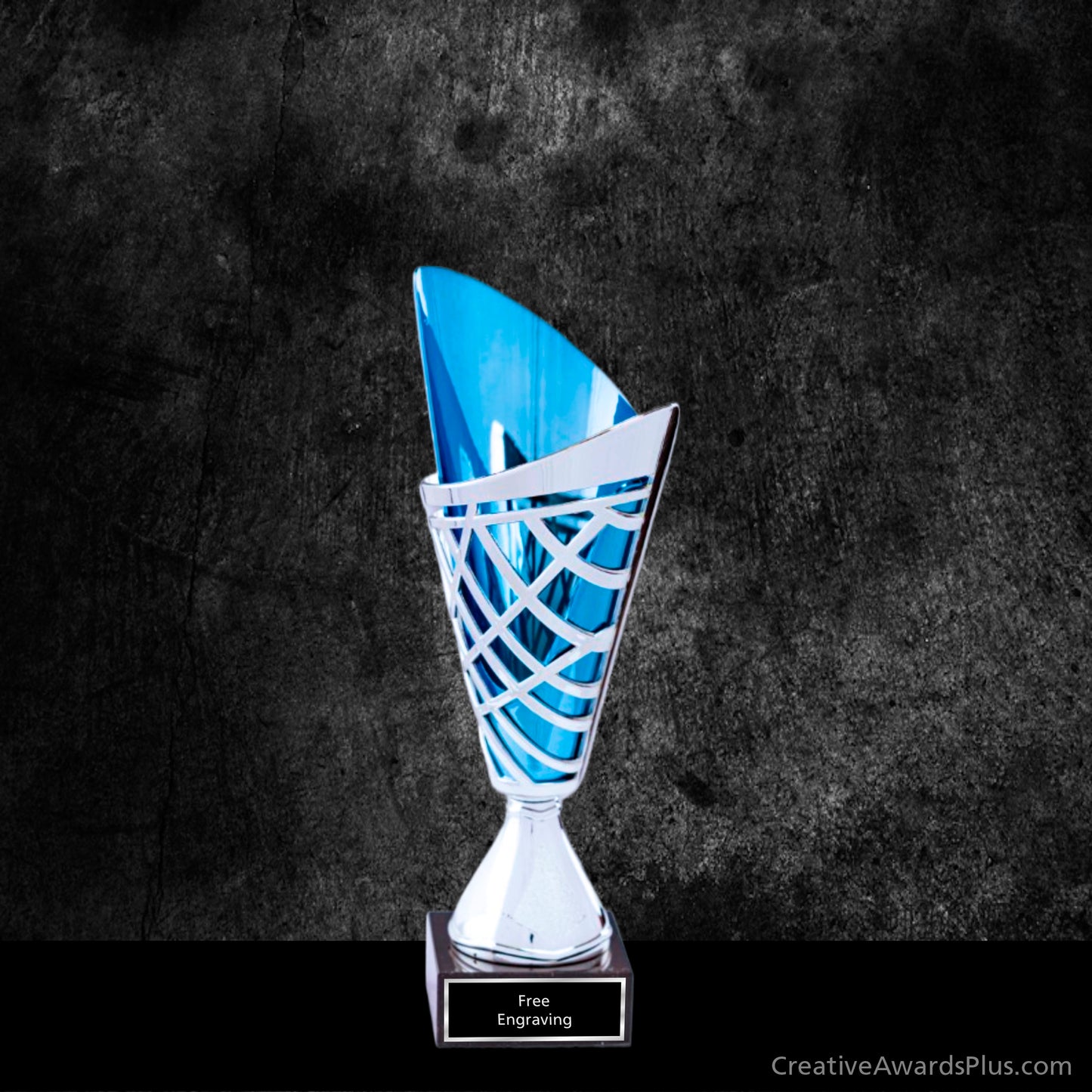 Blue Modern Trophy Cup