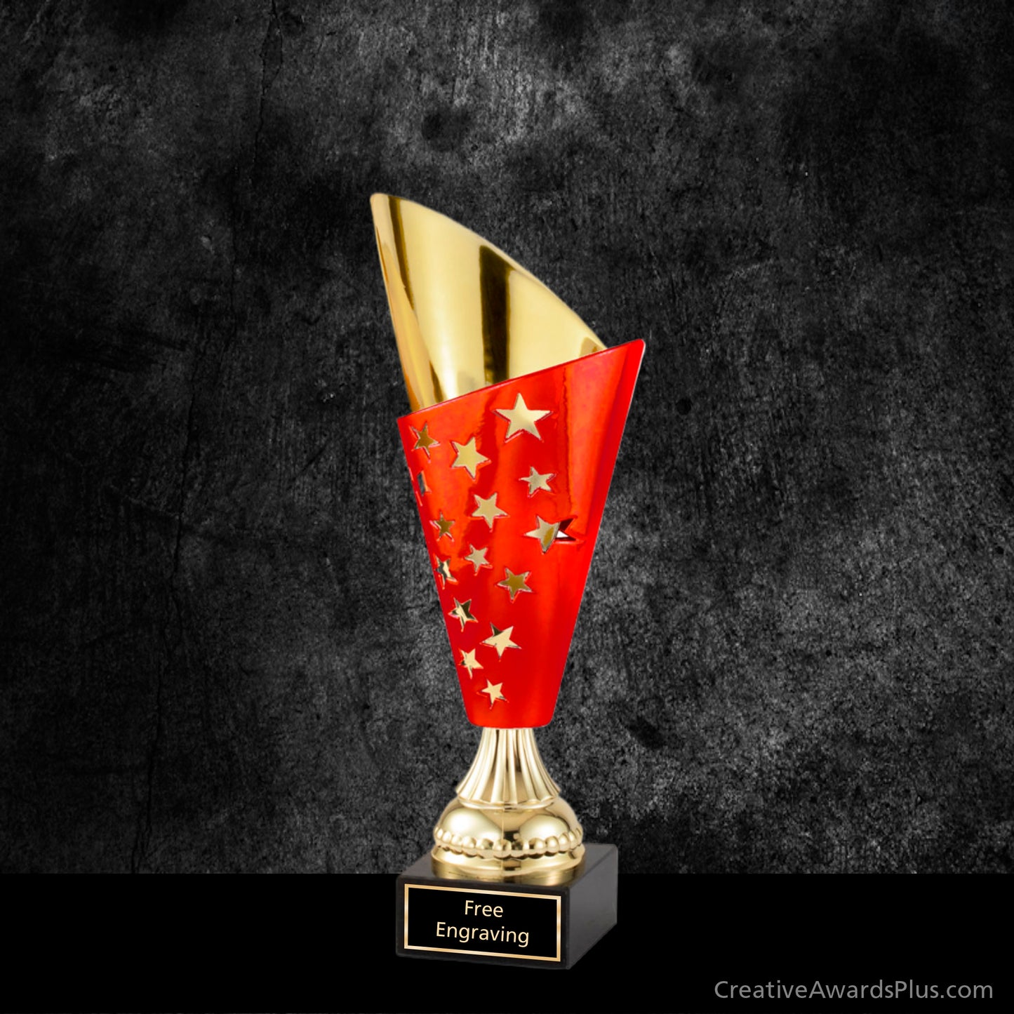 Red Gold Stars Cup 11" / Gold/Red