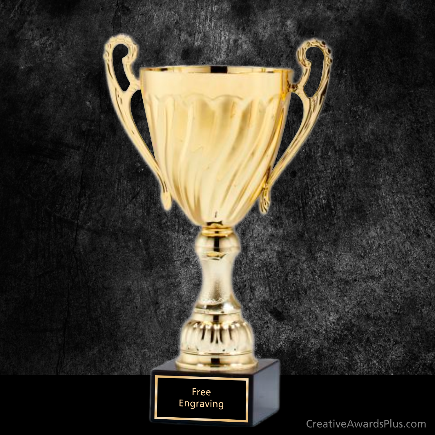 Swirl Trophy Cup 17" / Gold