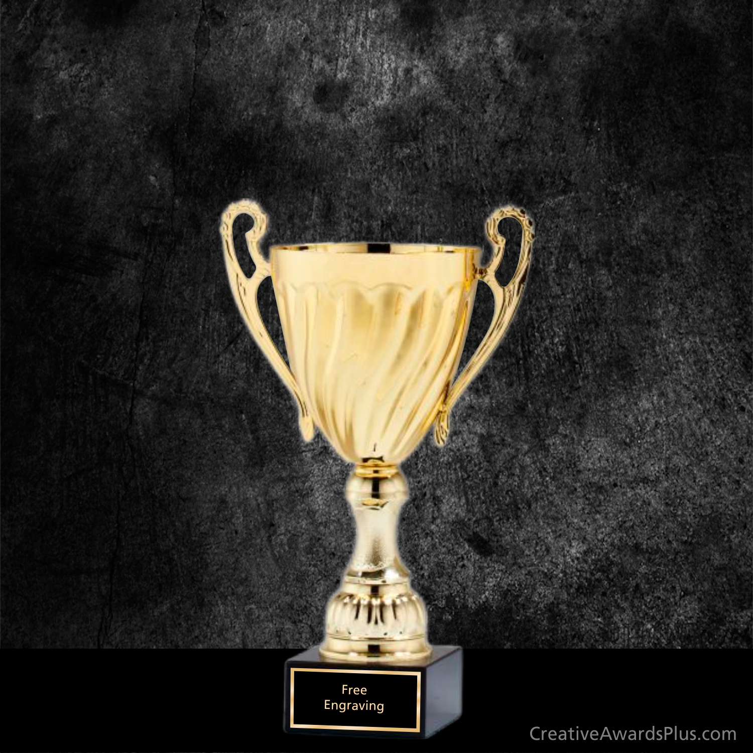 Swirl Trophy Cup 14" / Gold